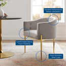 Royce Tufted Performance Velvet Accent Chair