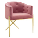 Royce Tufted Performance Velvet Accent Dining Armchair