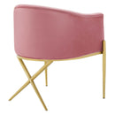 Royce Tufted Performance Velvet Accent Dining Armchair