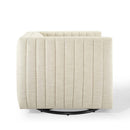 Legacy Tufted Swivel Upholstered Armchair