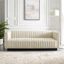 Legacy Tufted Upholstered Fabric Sofa