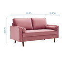 Cannon Performance Velvet Loveseat