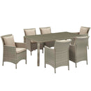 Lilianna 7 Piece Outdoor Patio Wicker Rattan Dining Set