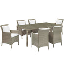 Lilianna 7 Piece Outdoor Patio Wicker Rattan Dining Set