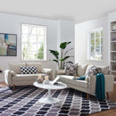 Dominik Upholstered Fabric Sofa and Loveseat Set
