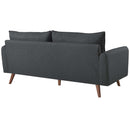 Dominik Upholstered Fabric Sofa and Loveseat Set