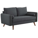 Dominik Upholstered Fabric Sofa and Loveseat Set