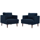 April Upholstered Fabric Armchair Set of 2