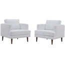 April Upholstered Fabric Armchair Set of 2