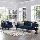 April Upholstered Fabric Sofa and Armchair Set