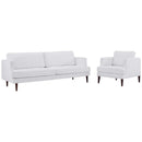 April Upholstered Fabric Sofa and Armchair Set