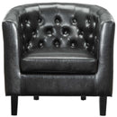 Jamal Upholstered Vinyl Loveseat and Armchair Set
