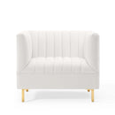 Mila Channel Tufted Performance Velvet Armchair