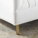 Mila Channel Tufted Performance Velvet Armchair