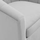 Jamal Performance Velvet Swivel Armchair