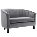 Jamal Velvet Loveseat and Armchair Set