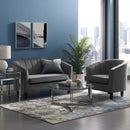 Jamal Velvet Loveseat and Armchair Set