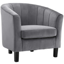 Jamal Channel Tufted Performance Velvet Armchair Set of 2