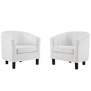 Jamal Channel Tufted Performance Velvet Armchair Set of 2