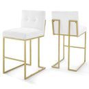 Joseph Gold Stainless Steel Performance Velvet Dining Chair