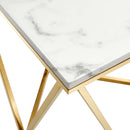 Jessie Gold Metal Stainless Steel End Table
