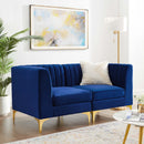 Arianna Upholstered Fabric Loveseat