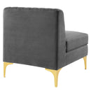 Arianna Channel Tufted Performance Velvet 4-Seater Sofa
