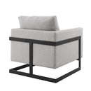 Alice Upholstered Fabric Accent Chair