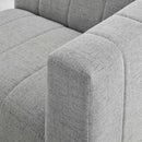 Bria Upholstered Fabric Right-Arm Chair