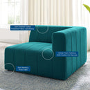 Bria Upholstered Fabric Right-Arm Chair