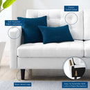 Jackson Tufted Fabric Sofa