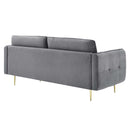 Sasha Tufted Performance Velvet Sofa