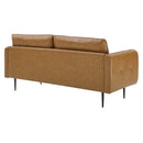 Sasha Tufted Vegan Leather Sofa