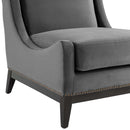 Greyson Lounge Chair Upholstered Performance Velvet Set of 2