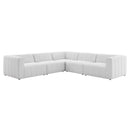 Nevaeh Upholstered Fabric 5-Piece Sectional Sofa