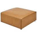 Linda Vegan Leather Ottoman