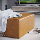 Linda Vegan Leather Ottoman