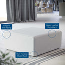 Linda Vegan Leather Ottoman