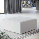 Linda Vegan Leather Ottoman