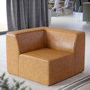 Linda Vegan Leather Corner Chair