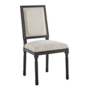 Chase French Vintage Upholstered Fabric Dining Side Chair