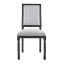 Chase French Vintage Upholstered Fabric Dining Side Chair