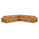 Rhea 5-Piece Vegan Leather Sectional Sofa