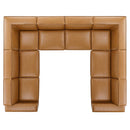 Rhea 8-Piece Vegan Leather Sectional Sofa