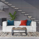 Linda Vegan Leather 2-Piece Sectional Sofa Loveseat