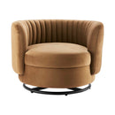Dilan Tufted Performance Velvet Swivel Chair