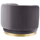 Anderson Performance Velvet Swivel Chair