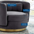 Anderson Performance Velvet Swivel Chair