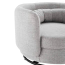 Anderson Upholstered Fabric Swivel Chair