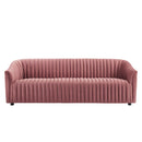 Vincenzo Performance Velvet Channel Tufted Sofa